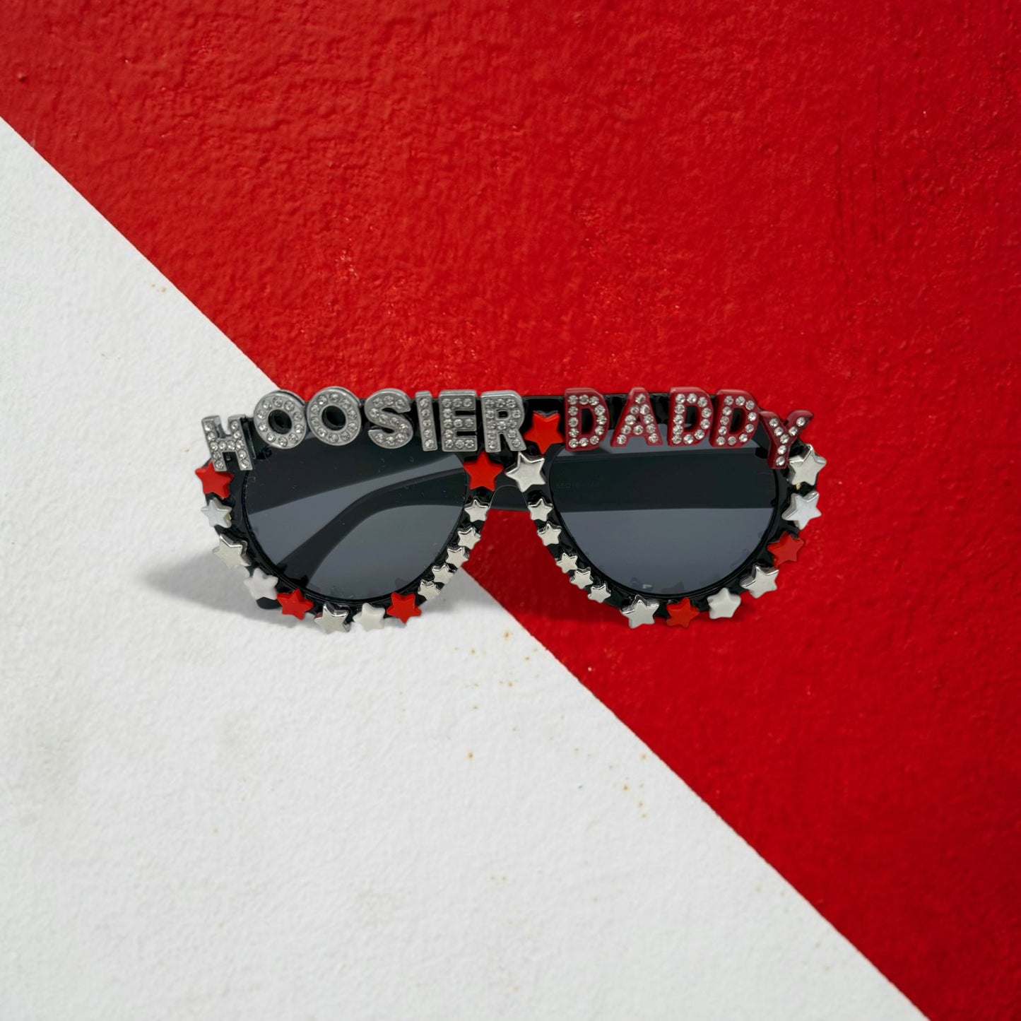 Black Hoosier Daddy IU Aviator Sunglasses