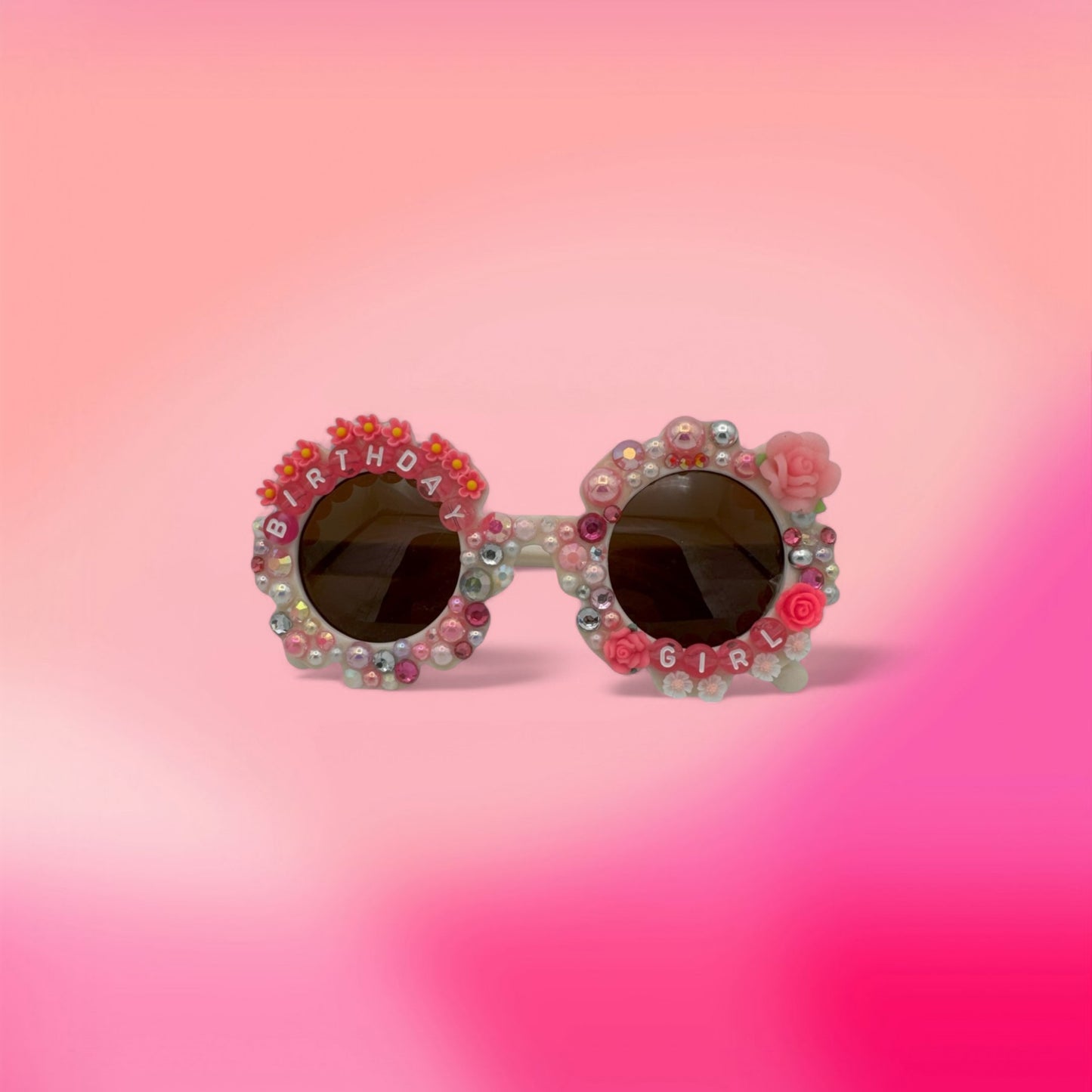 Custom pink baby girl sunglasses