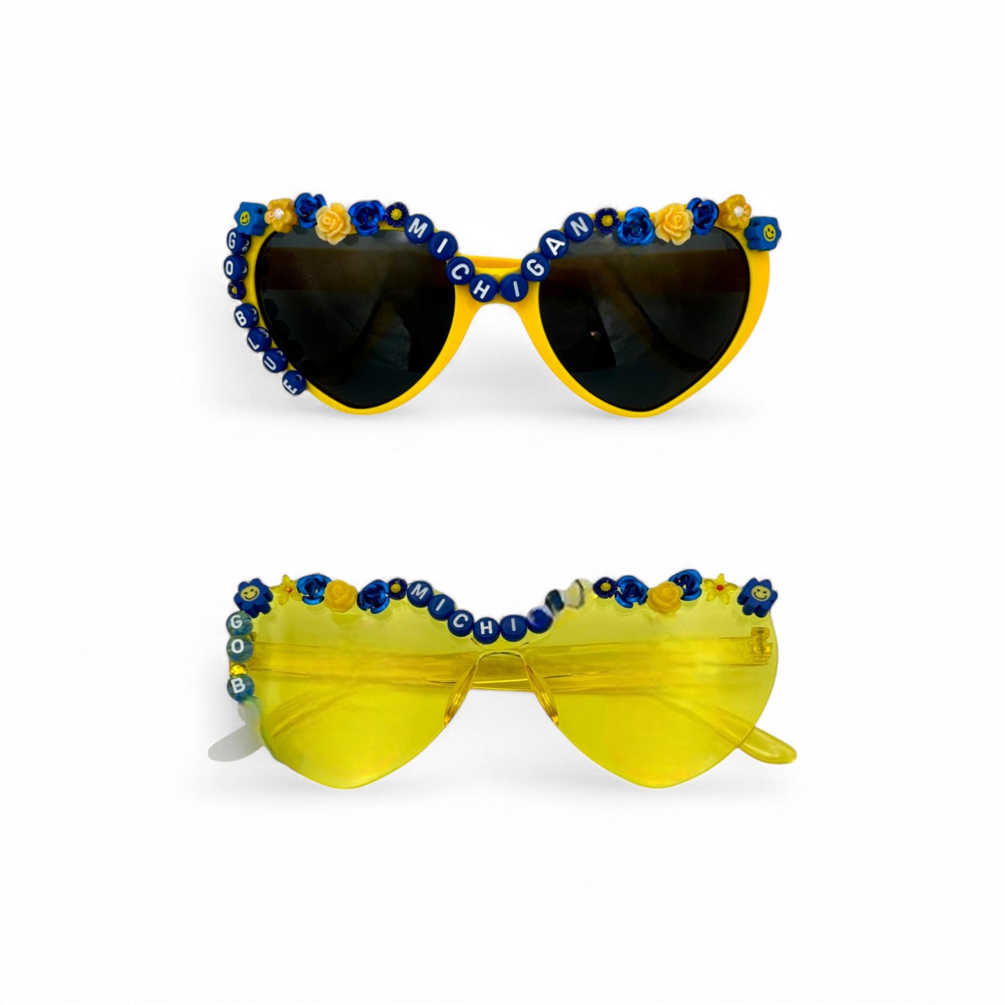 Yellow Heart Michigan Sunglasses