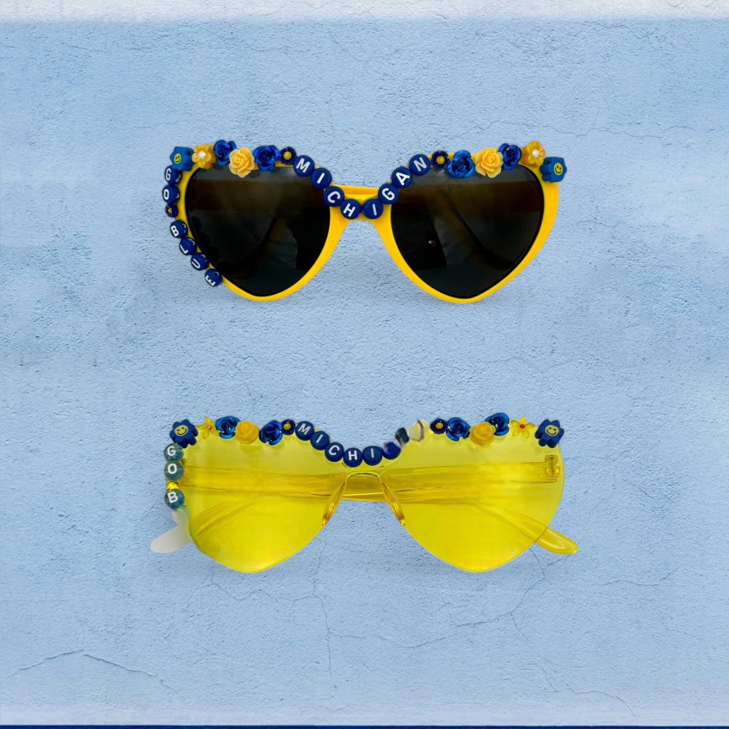 Yellow Heart Michigan Sunglasses