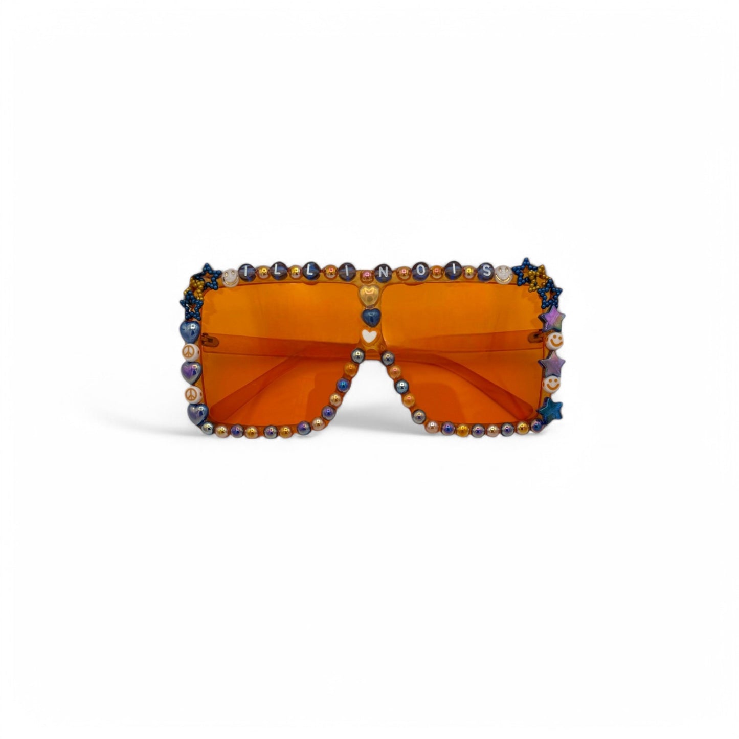 Orange Square Illinois College Sunglasses