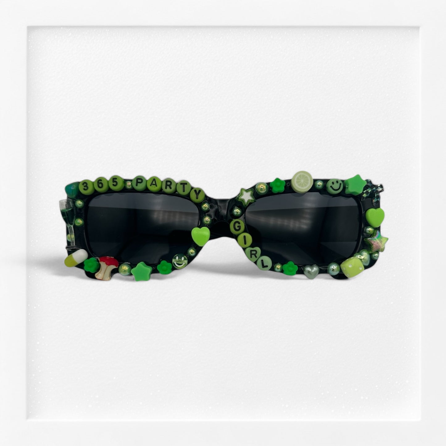 Black narrow sunglasses 365 Party Girl Charli XCX 365