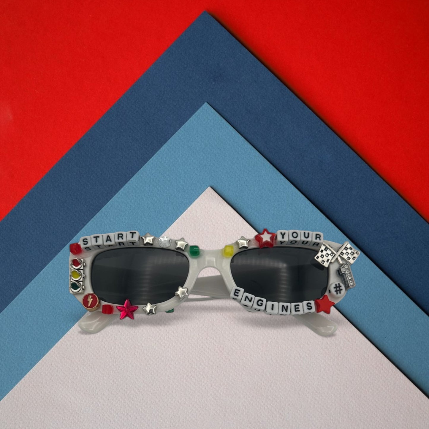 Boy birthday race car sunglasses