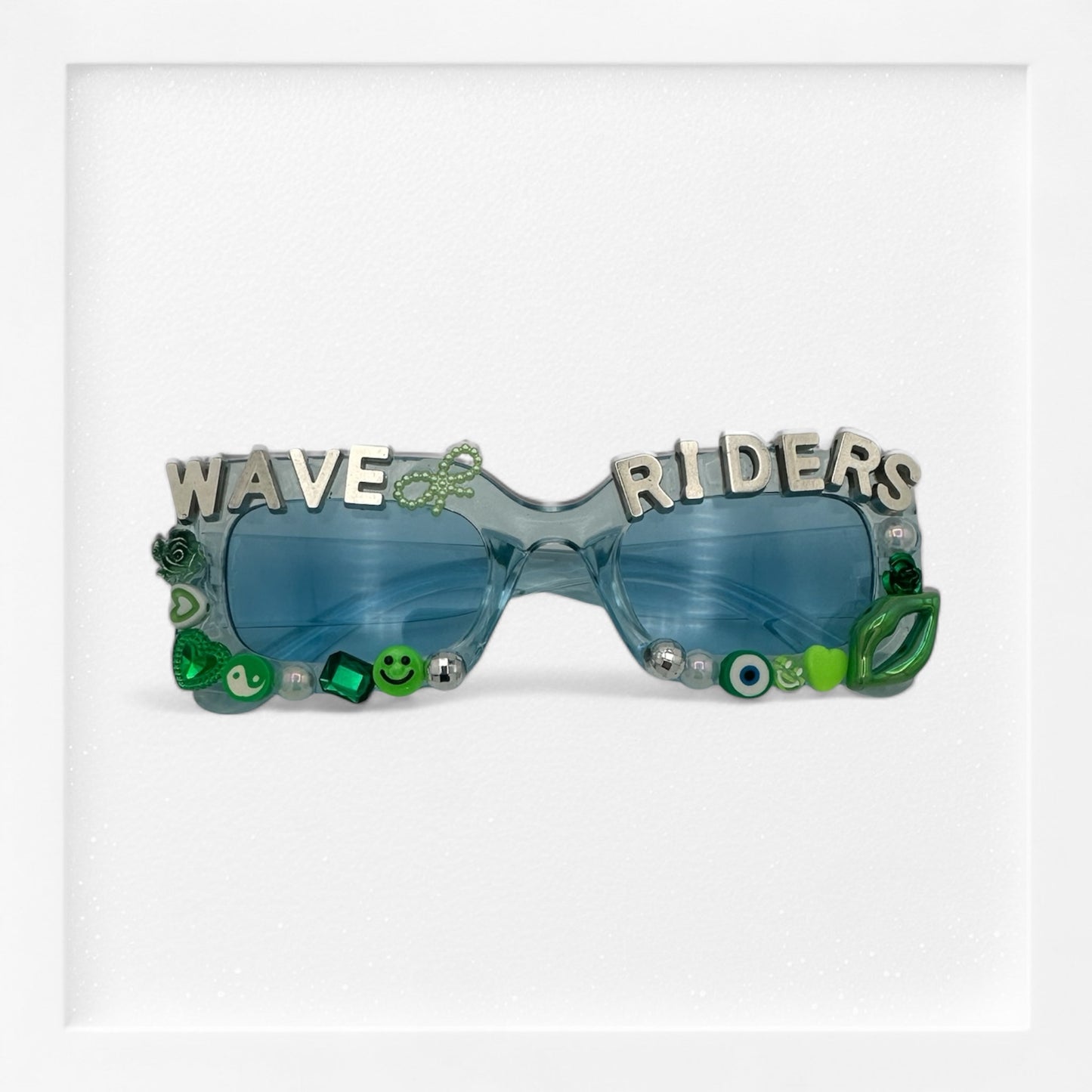 blue rectangle sunglasses Wave Riders Tulane