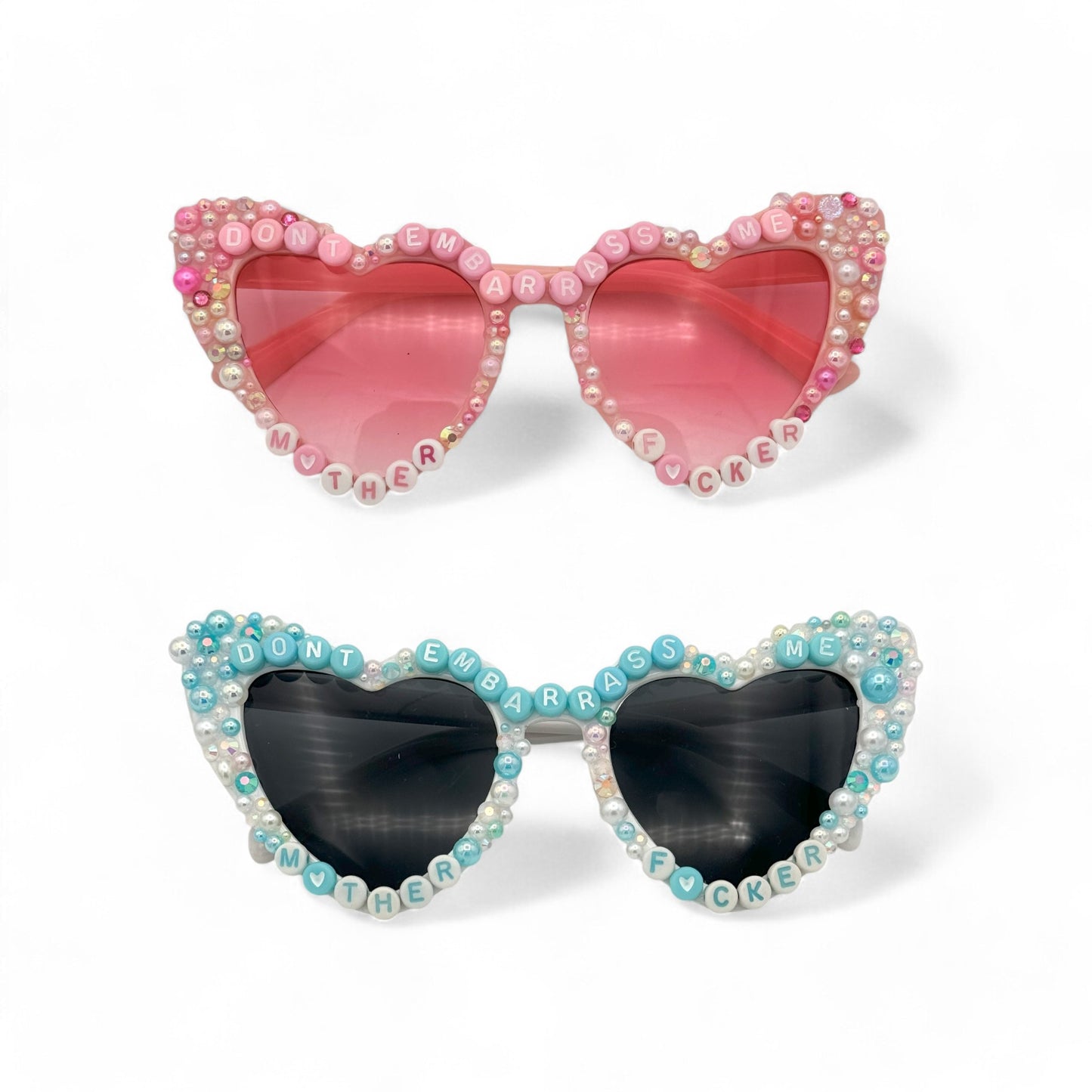 Pink Blue Sabrina Carpenter Custom Sunglasses Short & Sweet