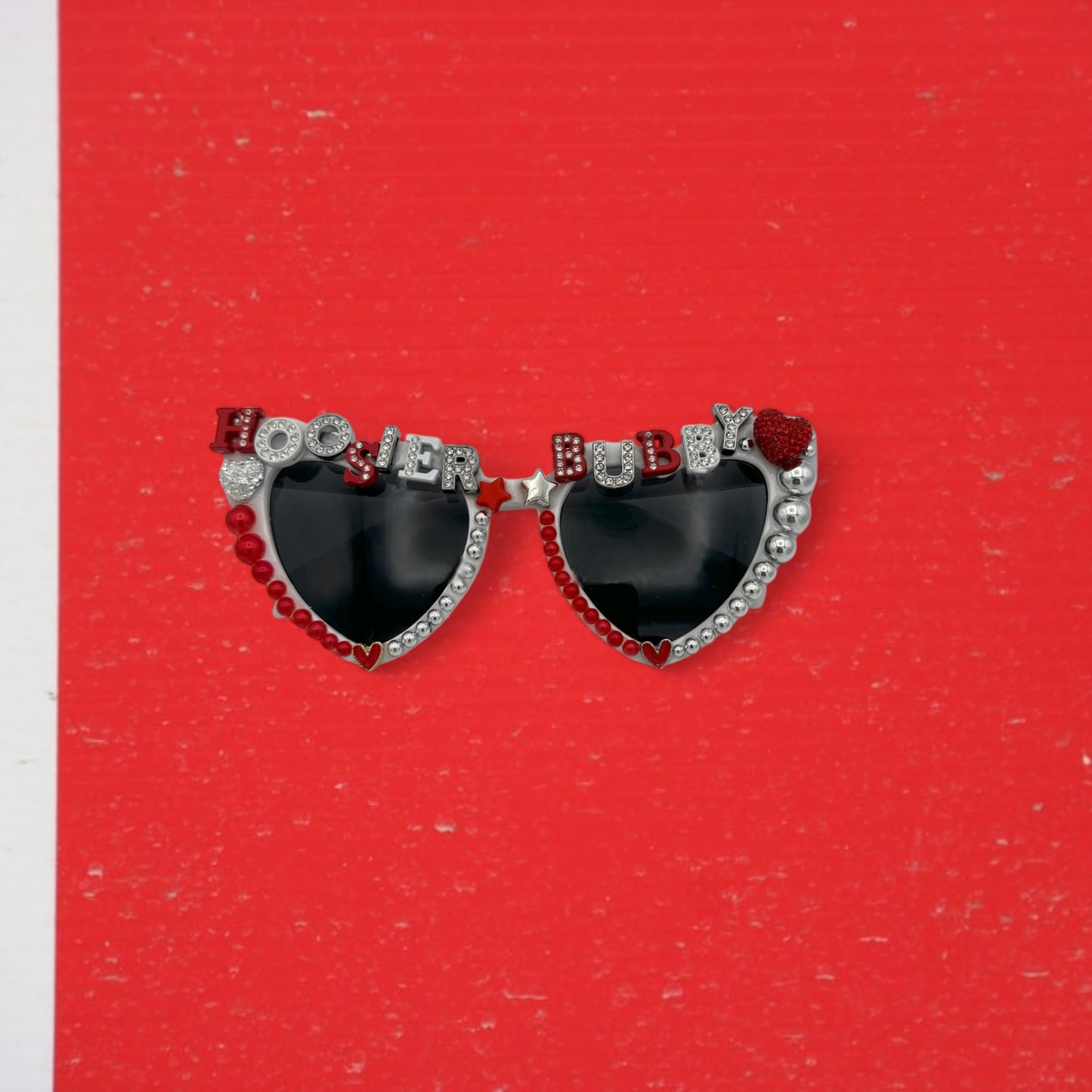 Hoosier Bubby IU Heart Shaped Sunglasses