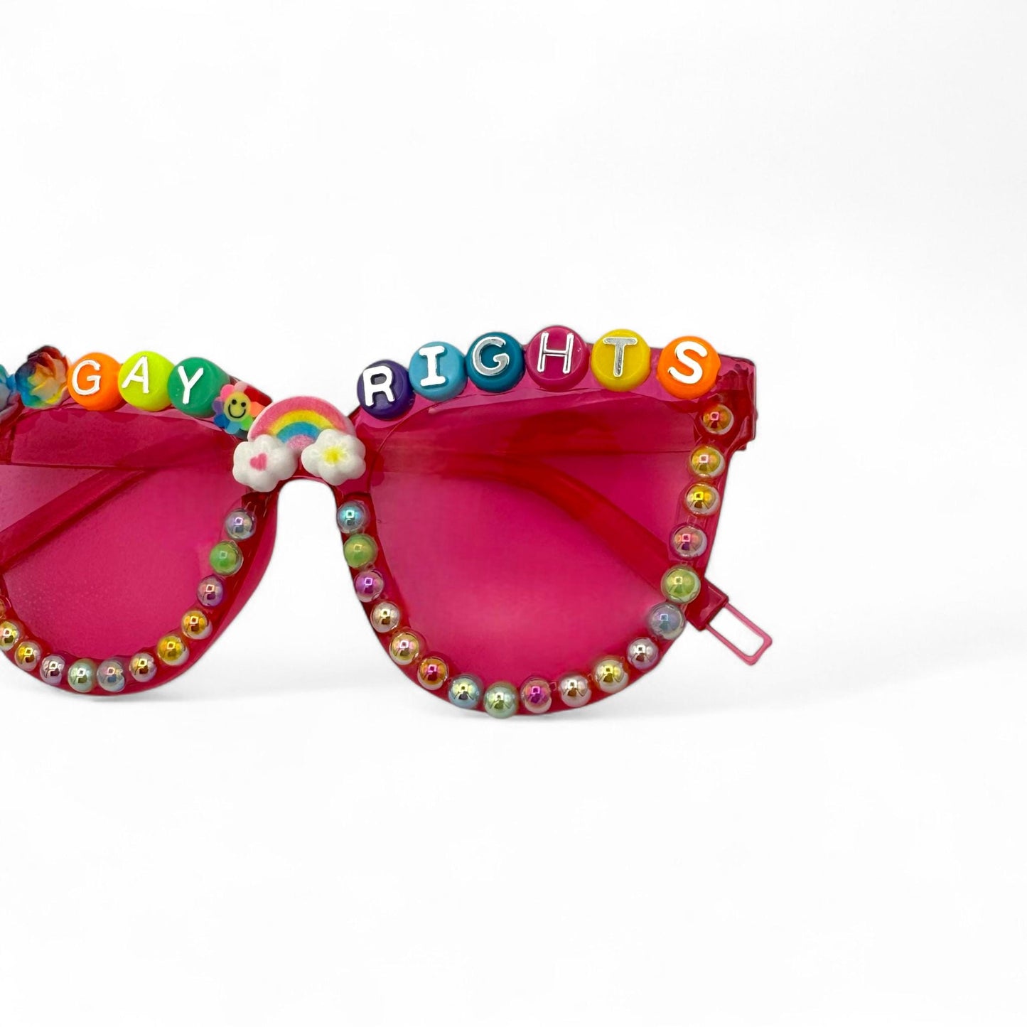 PRIDE Sunglasses / Gay Rights Sunglasses / Rainbow Shades / Bedazzled Sunglasses / Pride Parade / Pride Month / Party Sunglasses