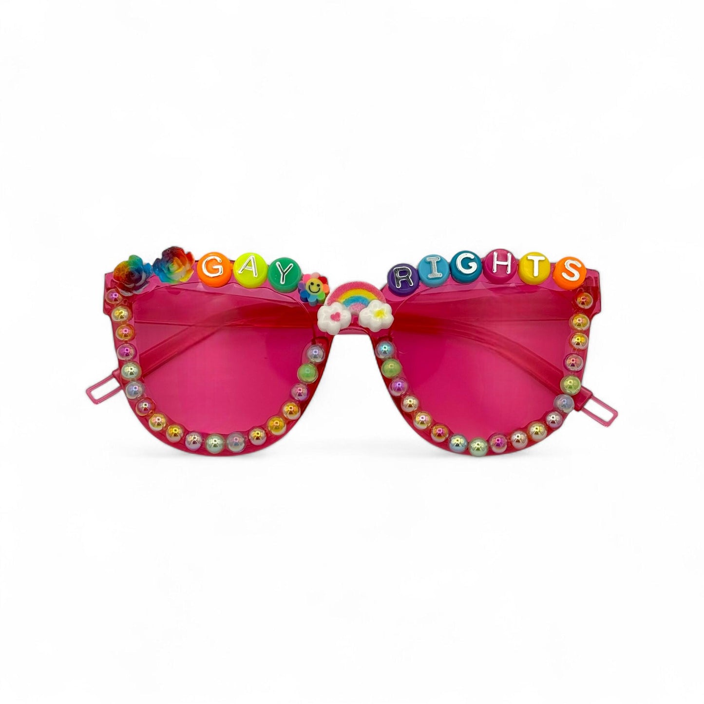 PRIDE Sunglasses / Gay Rights Sunglasses / Rainbow Shades / Bedazzled Sunglasses / Pride Parade / Pride Month / Party Sunglasses