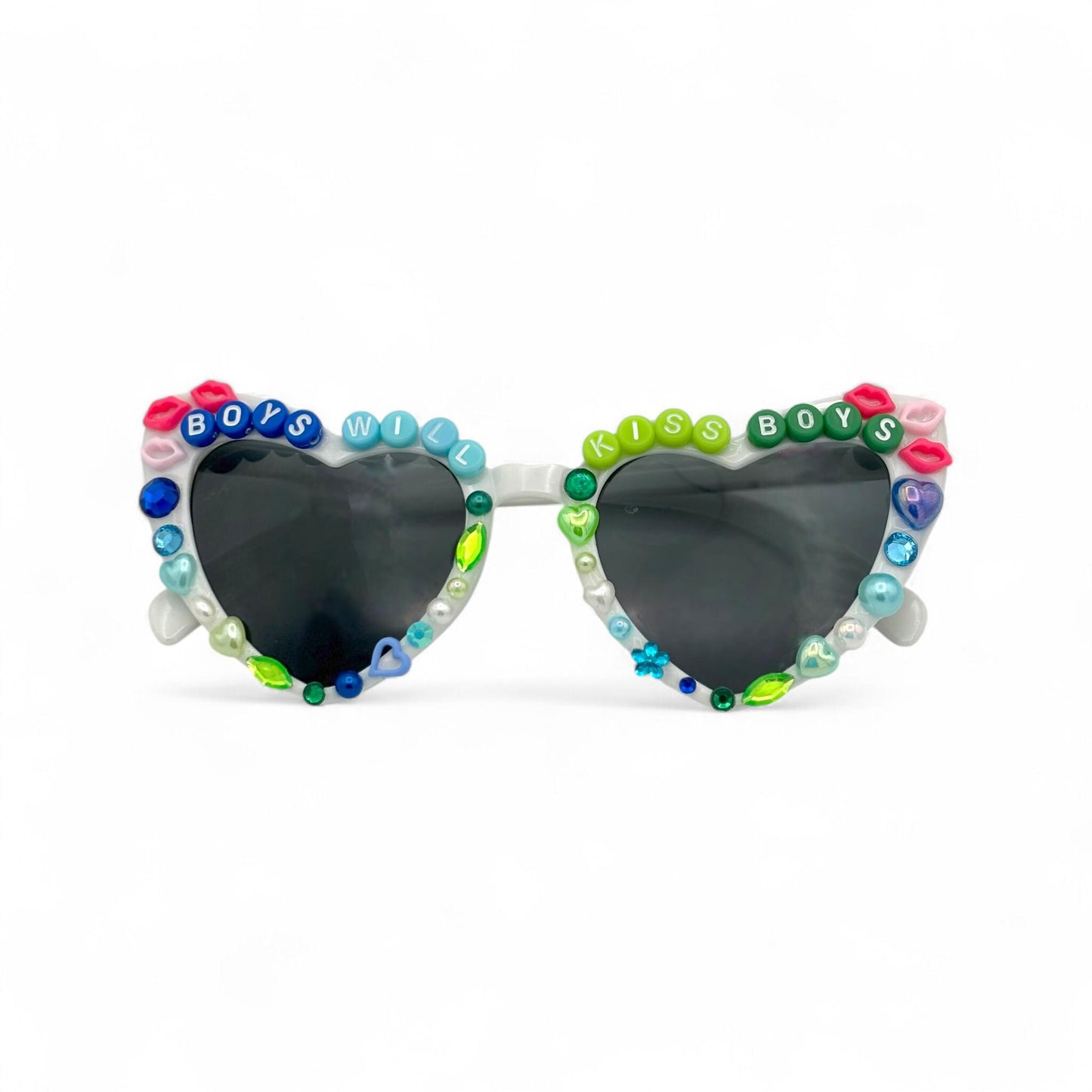 PRIDE Sunglasses / Boys Will Kiss Boys Sunglasses/ Pride Parade / Pride Month/ Gay Heart Sunglasses