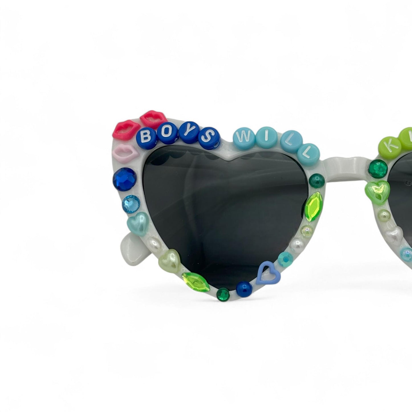 PRIDE Sunglasses / Boys Will Kiss Boys Sunglasses/ Pride Parade / Pride Month/ Gay Heart Sunglasses