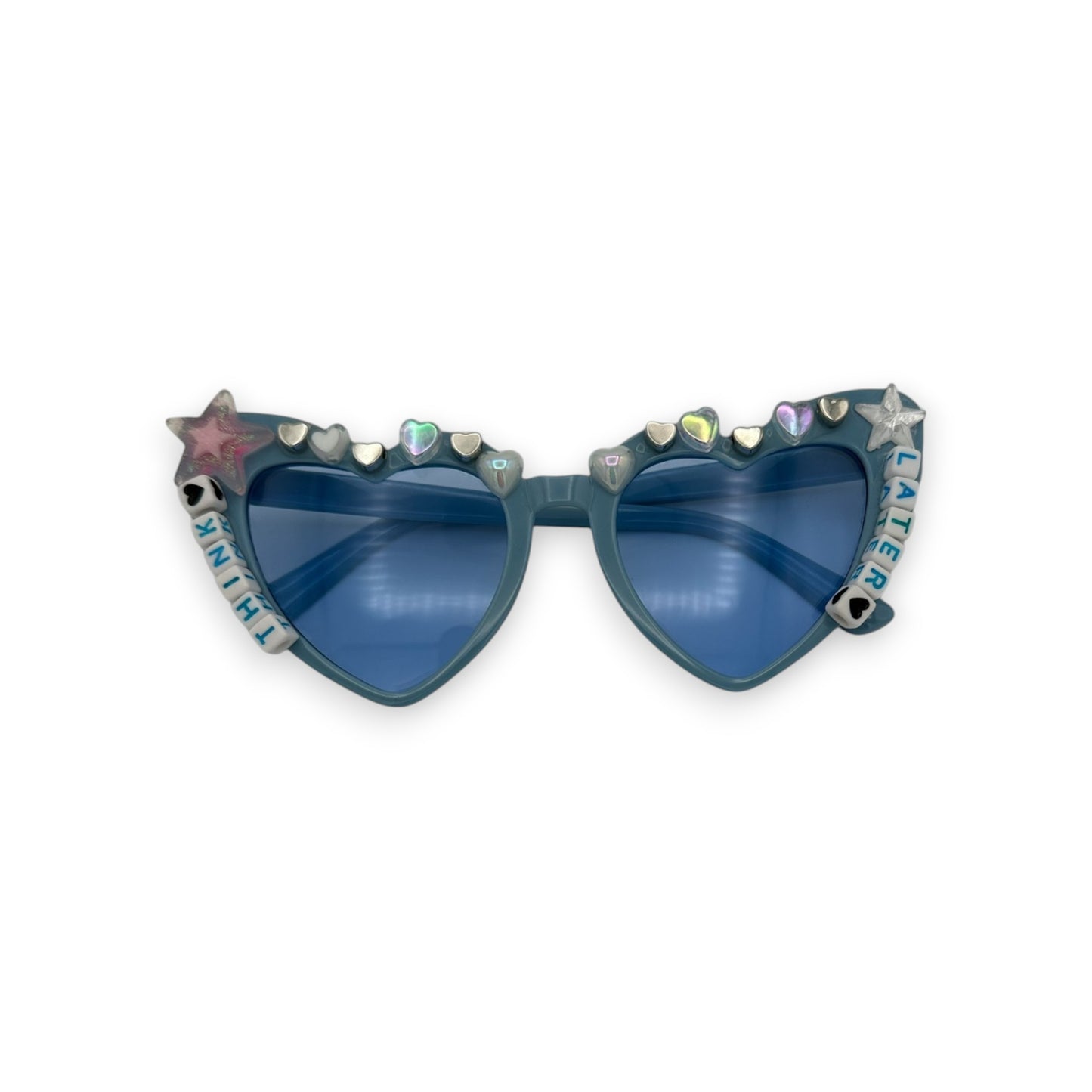 Tate Mcrae blue heart sunglasses