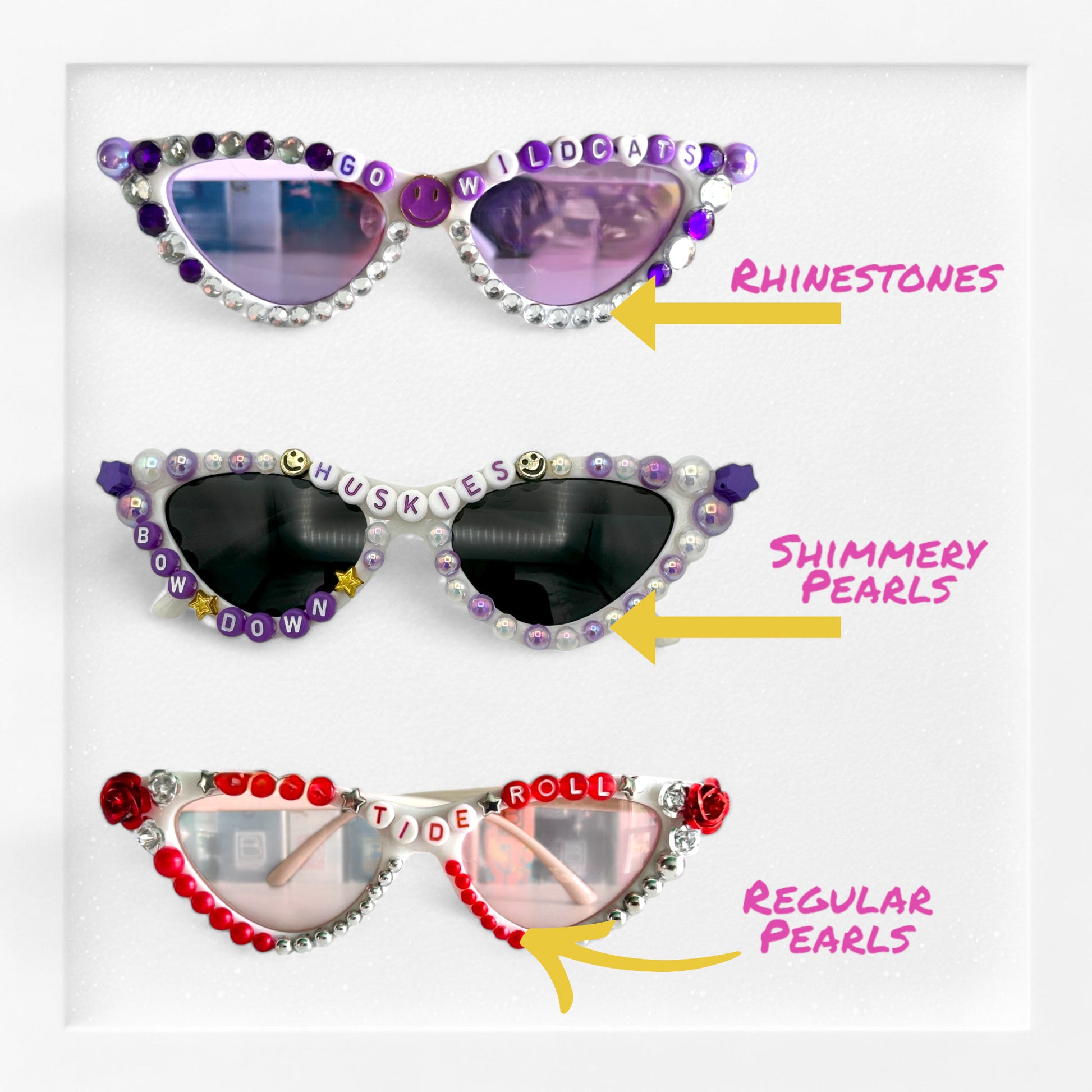 Sunglasses - College Theme Sunnies (Cat Eye)