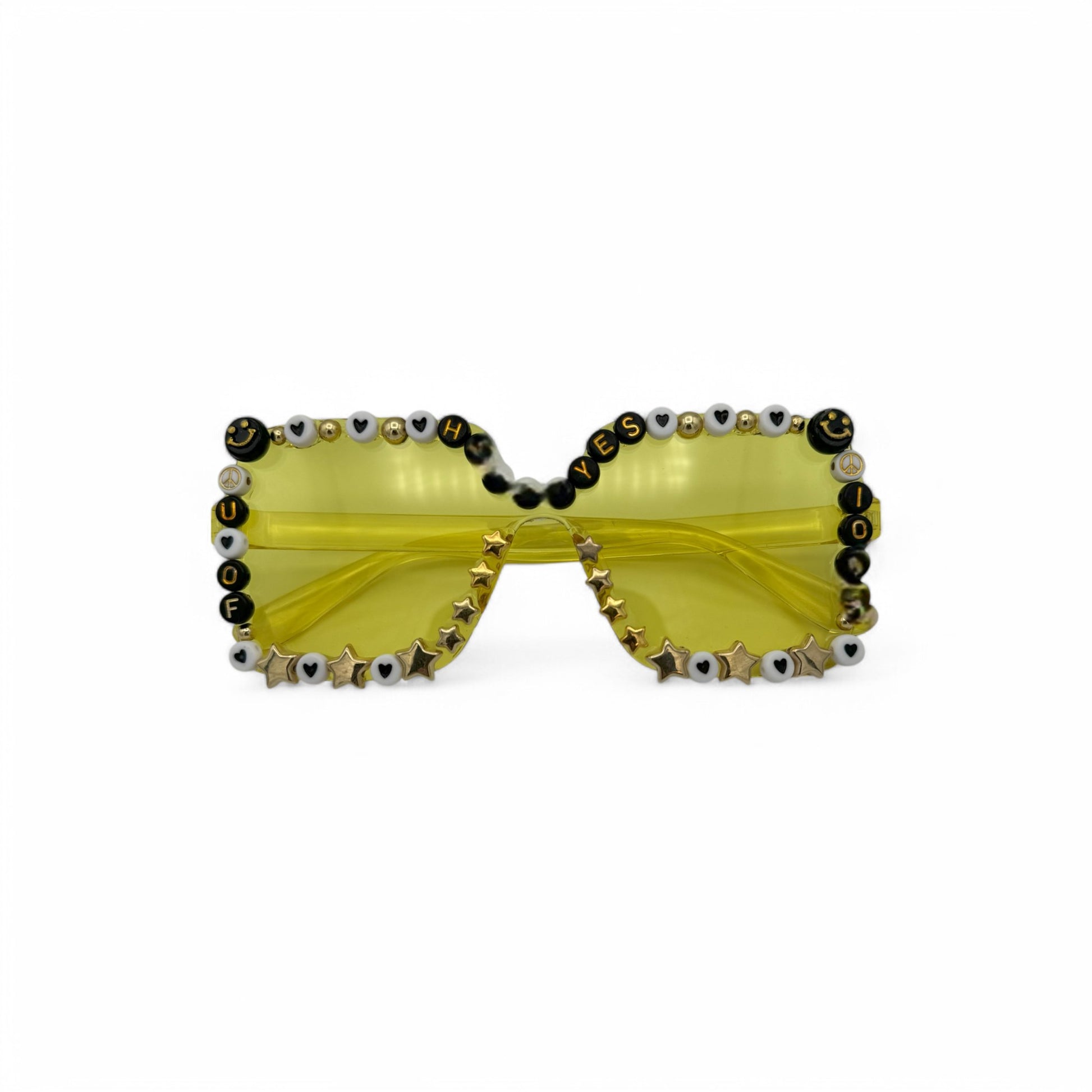 Yellow Square Iowa College Sunglasses