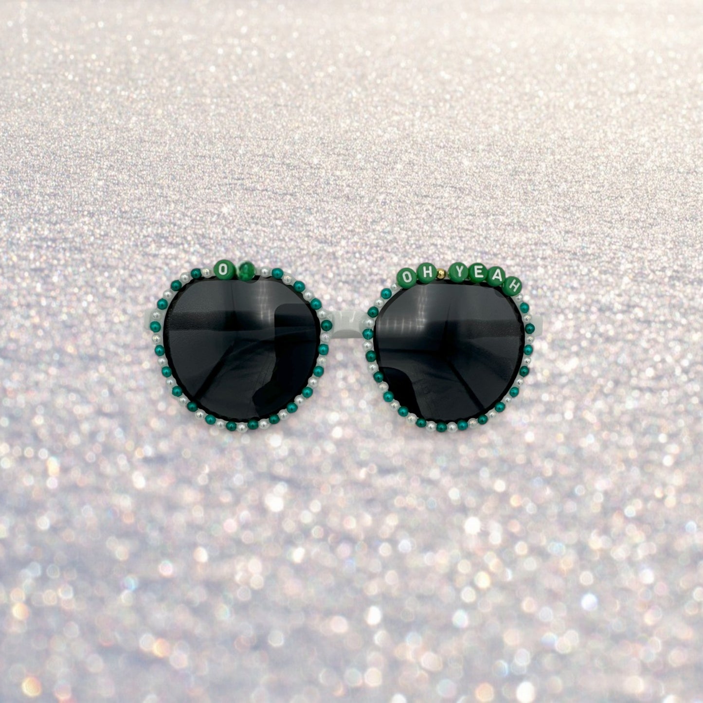 Round Ohio U Sunglasses OU Oh Yeah