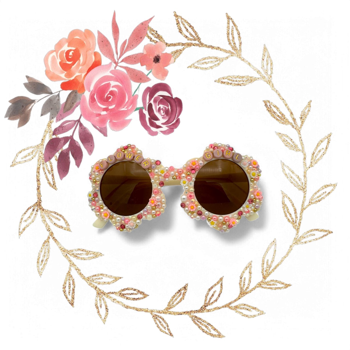 Flower girl wedding sunglasses
