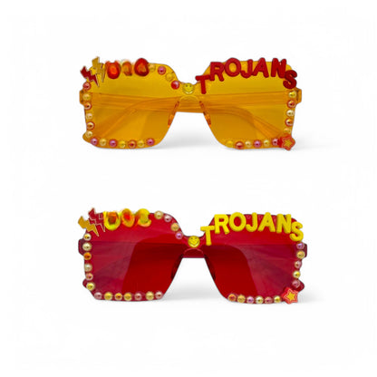 Red and Yellow Go Trojans USC Sunglasses