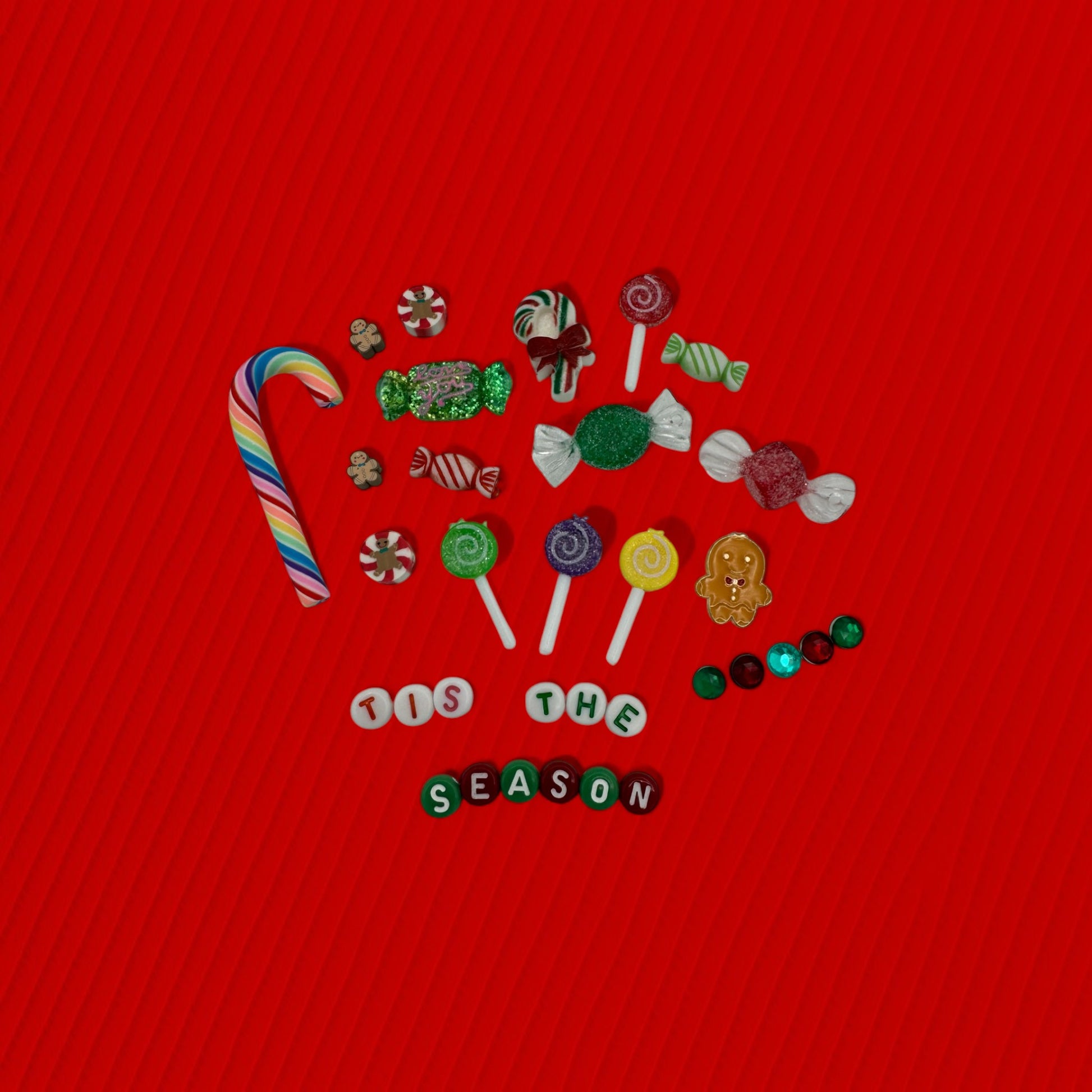 Kit with candy canes holiday candies & lollipops