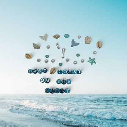 blue seashell charms mermaids last toast on the coast