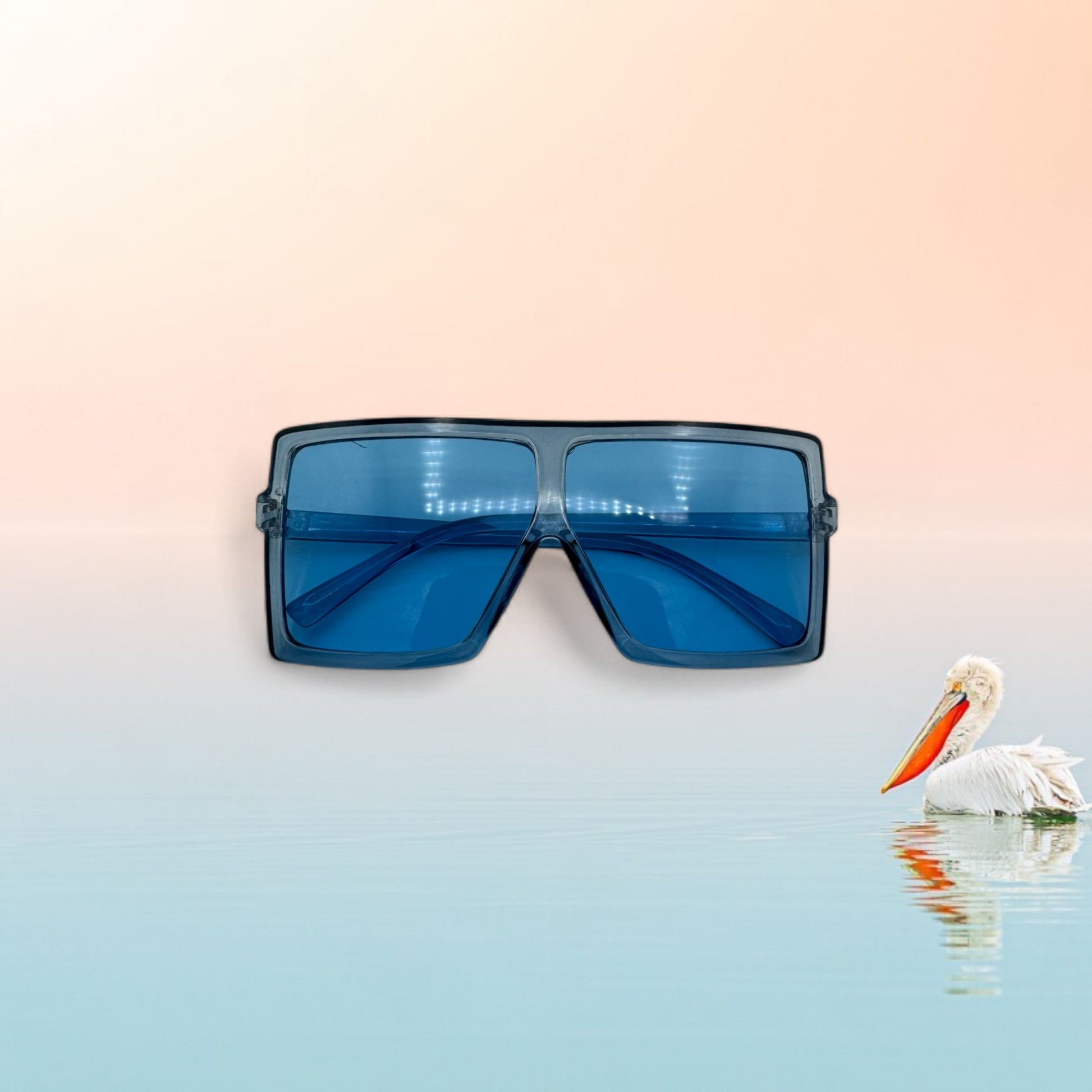 Blue XL Square Sunglasse