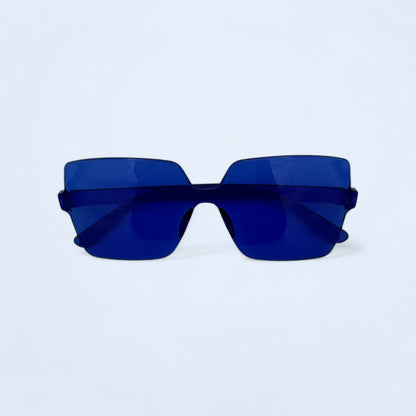 Blue square sunglasses