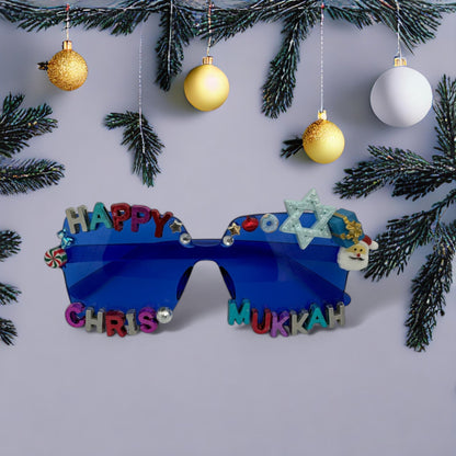 square blue sunglasses Hannukah & Christmas Charms