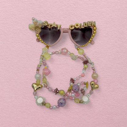 The Golden Girls blinged out glasses chain w Sunglasses