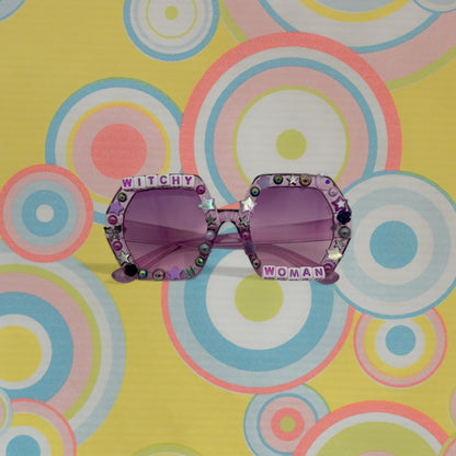 Purple Witchy Woman Custom Sunglasses
