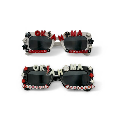 Oklahoma State White and Black sunglasses