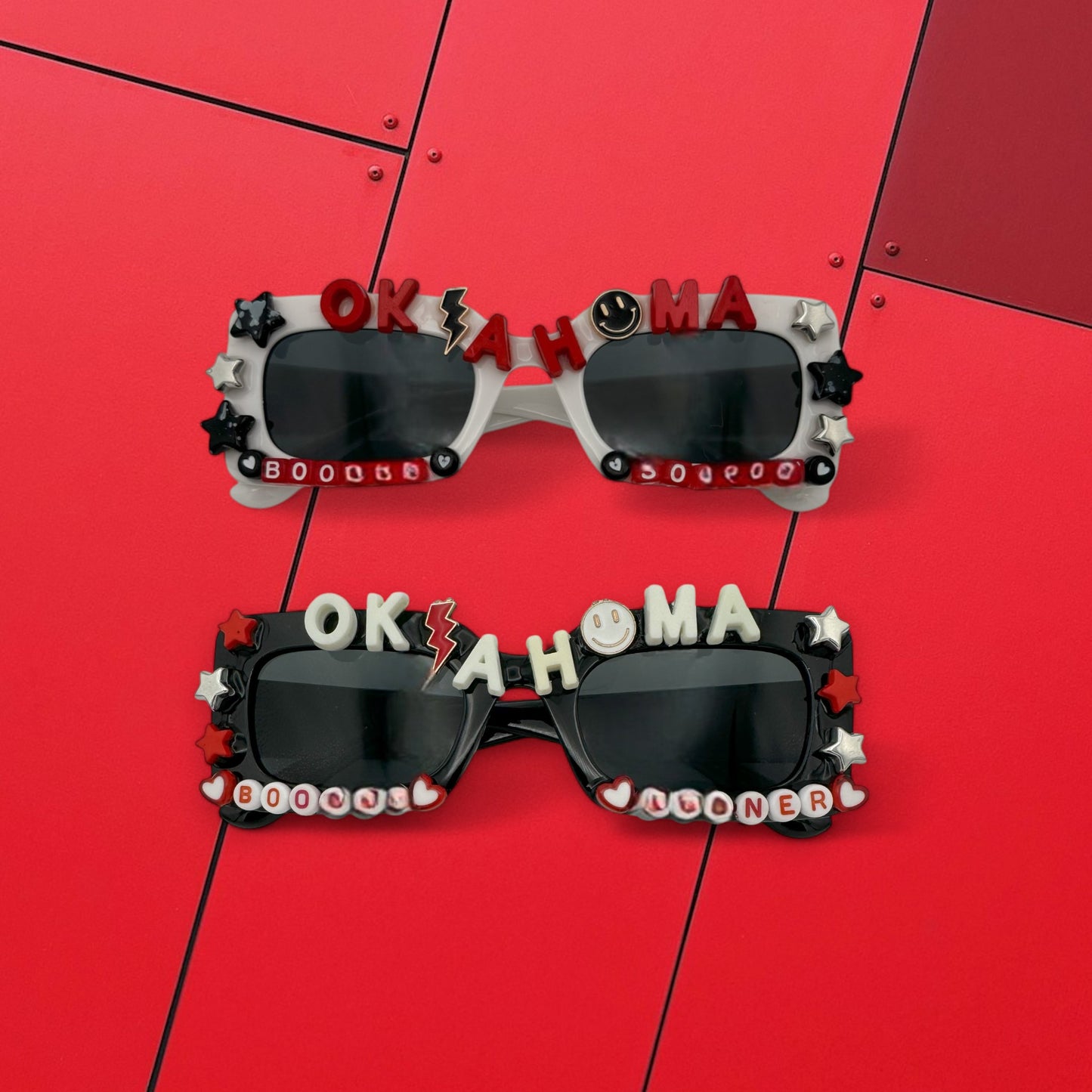 Oklahoma State White and Black sunglasses