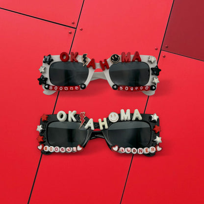 Oklahoma State White and Black sunglasses