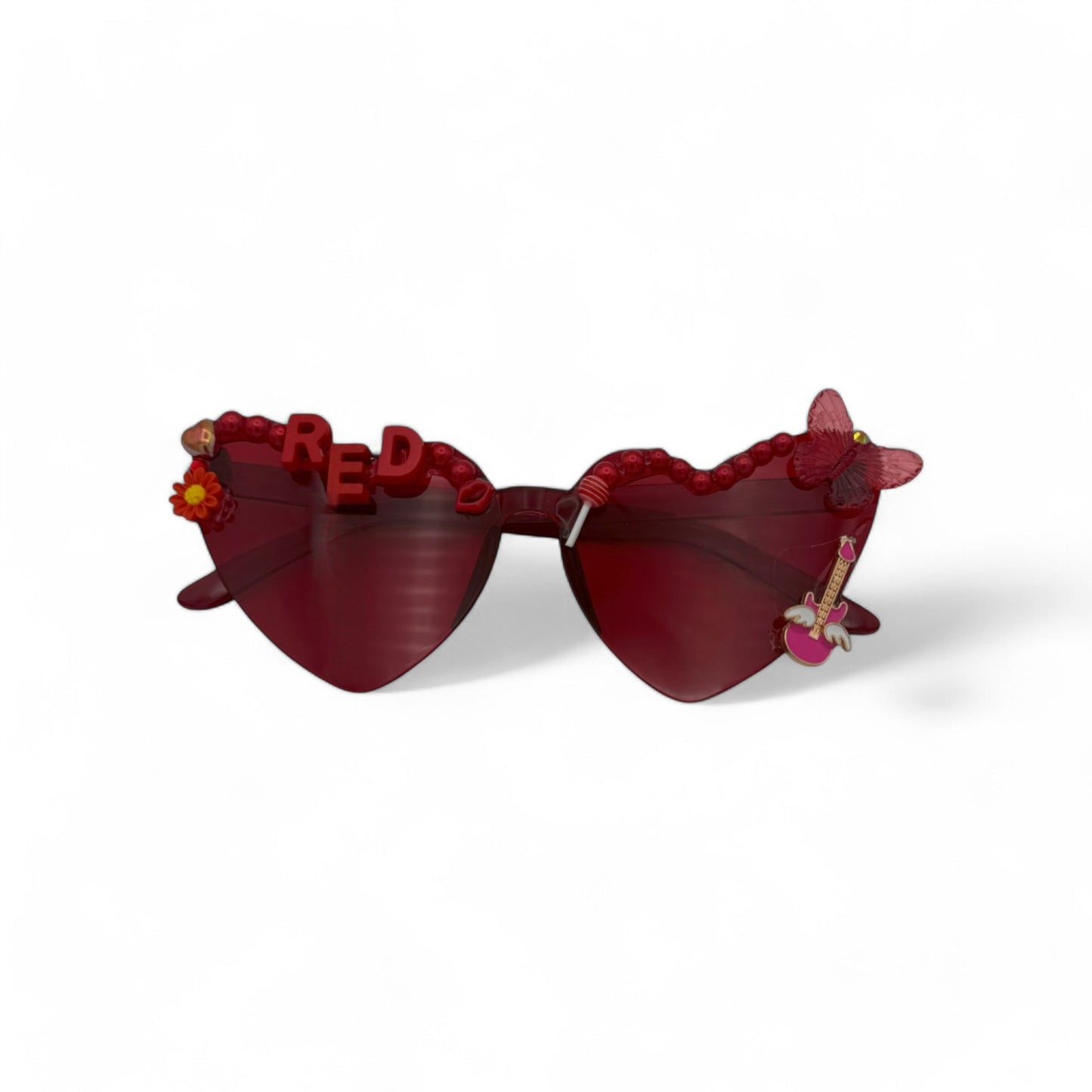 Taylor Swift Red Heart Sunglasses.