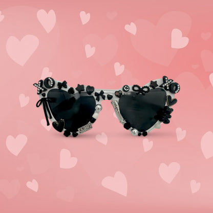 Custom made heart sunglasses for valentines day