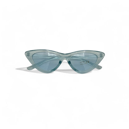 Blue cat eye sunglasses