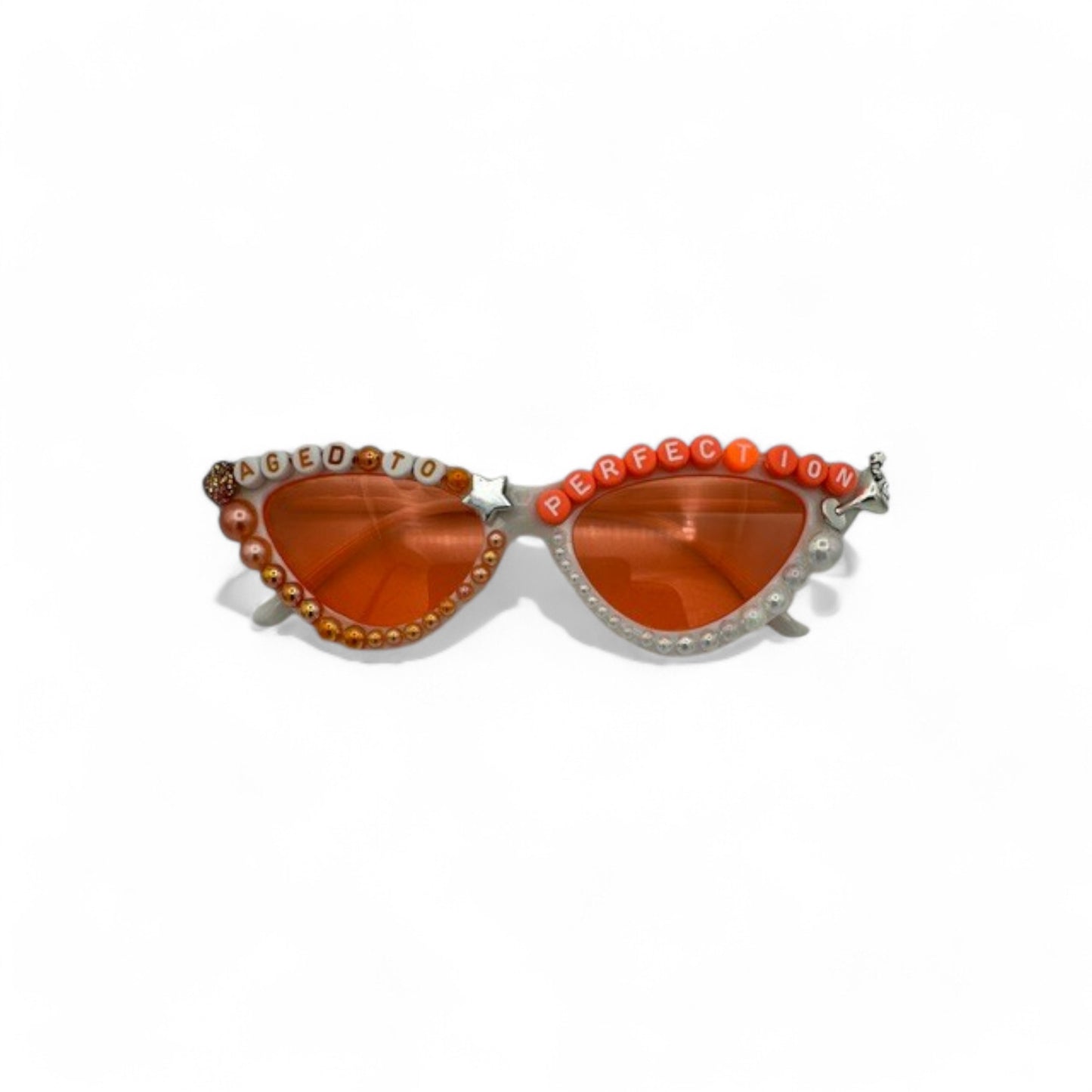 Orange Cat eye aged to perfection birthday sunglasses 