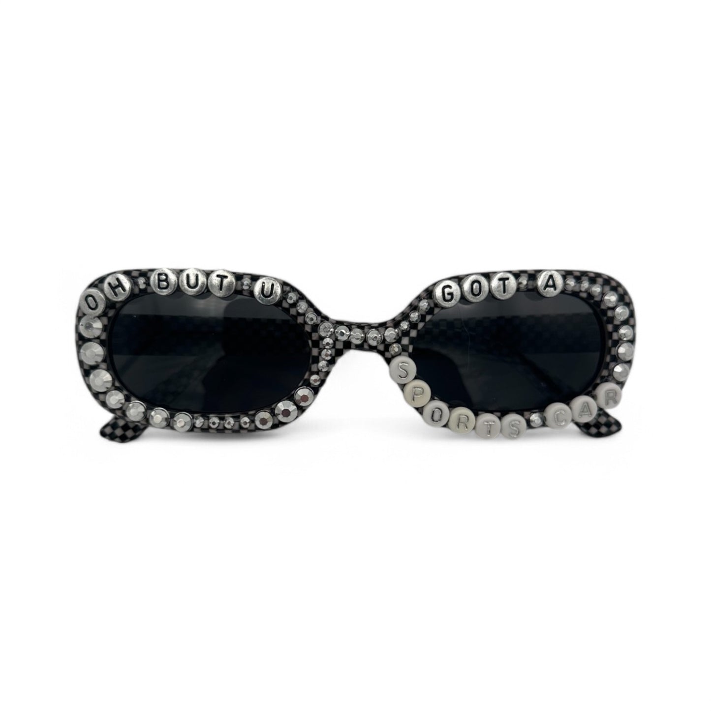 black rectangle tate mcrae sunglasses